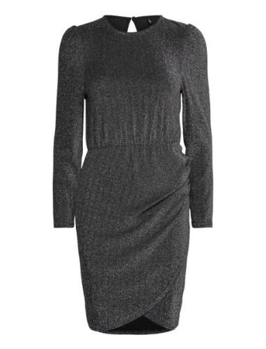 Onlrich L/S Glitter Dress Jrs Kort Kjole Black ONLY