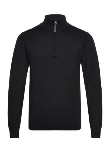 Inancona Tops Knitwear Half Zip Jumpers Black INDICODE