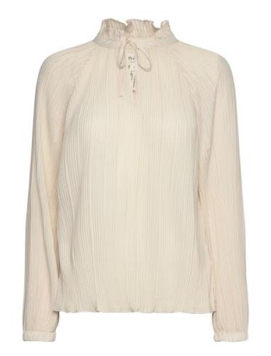 Myrapw Bl Tops Blouses Long-sleeved Cream Part Two