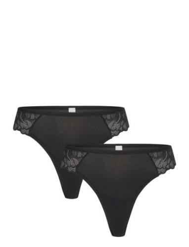 Brief Thong Reg Blenda Co W La Stringtruse Undertøy Black Lindex