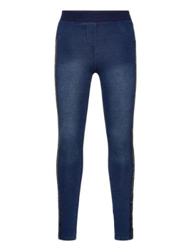 Stretch Denim Trousers For Girl Bottoms Trousers Blue Boboli