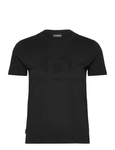 Daisy Tops T-shirts & Tops Short-sleeved Black Desigual