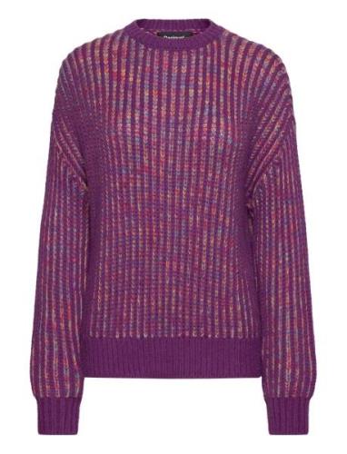 Whitehorse Tops Knitwear Jumpers Purple Desigual