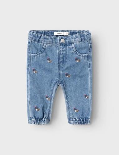 Nbfrose Shaped Emb Jeans 5321-By O Bottoms Jeans Regular Jeans Blue Na...