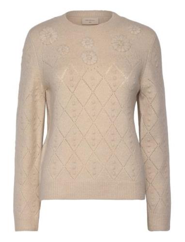 Fqstokke-Pullover Tops Knitwear Jumpers Beige FREE/QUENT