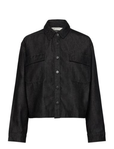 Mschelena Jacket Dongerijakke Denimjakke Black MSCH Copenhagen