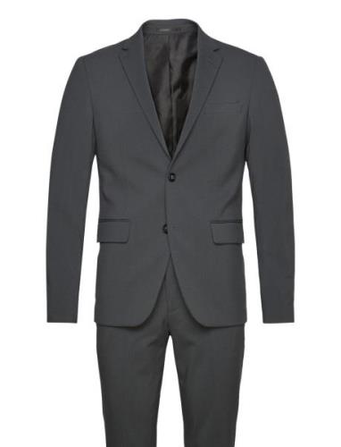 Plain Mens Suit - Normal Length Dress Grey Lindbergh