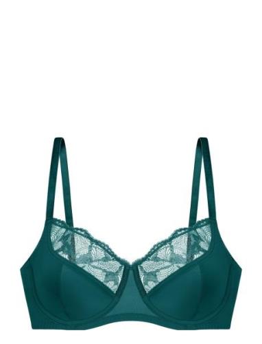 Sunniva Wired Bra Lingerie Bras & Tops Wired Bras Green Dorina