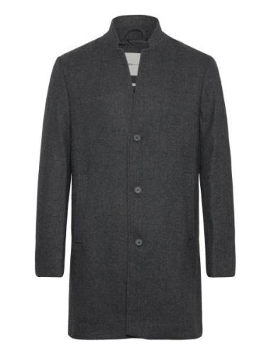 Wool Coat Ullfrakk Frakk Grey Tom Tailor