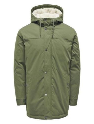 Onsalexander Parka Otw Noos Vd Parkas Jakke Green ONLY & SONS