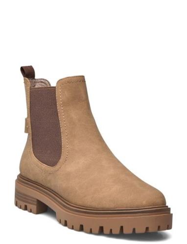 Women Boots Shoes Chelsea Boots Brown Tamaris