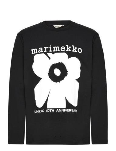 Biitti Unikko Placement Tops Sweat-shirts & Hoodies Sweat-shirts Black...