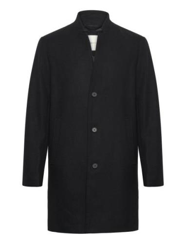 Wool Coat Ullfrakk Frakk Black Tom Tailor