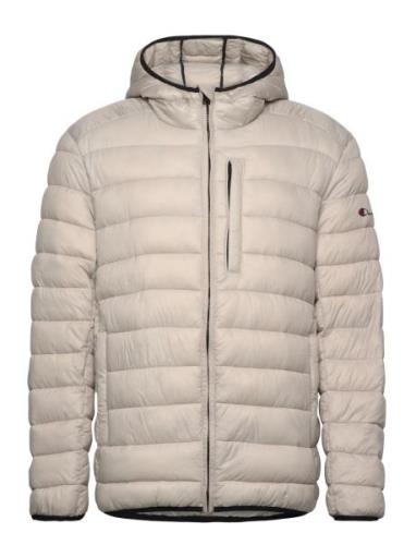 Hooded Jacket Fôret Jakke Beige Champion