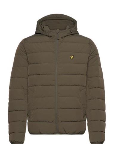 Lightweight Puffer Jacket Fôret Jakke Khaki Green Lyle & Scott