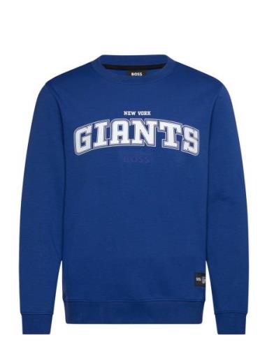 Watt_Nfl Tops Sweat-shirts & Hoodies Sweat-shirts Blue BOSS