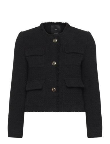 Tweed Jacket With Pockets Outerwear Jackets Light-summer Jacket Black ...