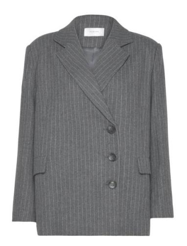 Pipa Blazer Blazers Double Breasted Blazers Grey Hosbjerg