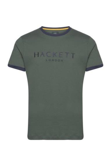 Heritage Classic Tee Tops T-shirts Short-sleeved Khaki Green Hackett L...