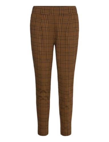 Ihkate Mosley Pa Bottoms Trousers Slim Fit Trousers Brown ICHI