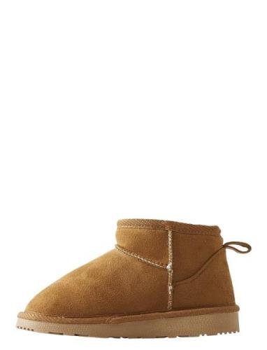 Nlnteddy Midi Boots Vinterstøvletter Pull On Brown LMTD