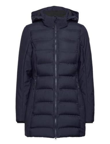 Woman Parka Light Hybrid Softshell Fôret Kåpe Navy CMP