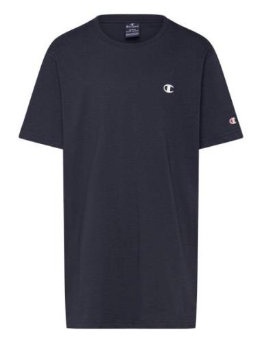 Crewneck T-Shirt Tops T-shirts Short-sleeved Navy Champion