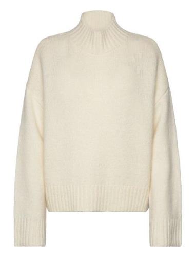 Chunky Knit Pullover Tops Knitwear Turtleneck Cream Rosemunde