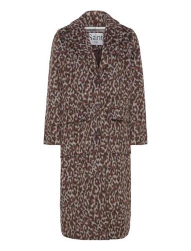 Fidelisz Coat Ullfrakk Frakk Brown Saint Tropez