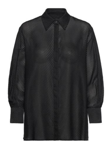 Baredana2 Tops Blouses Long-sleeved Black BOSS