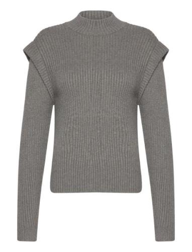 Avaline Knit Pullover 2 Tops Knitwear Jumpers Grey Minus