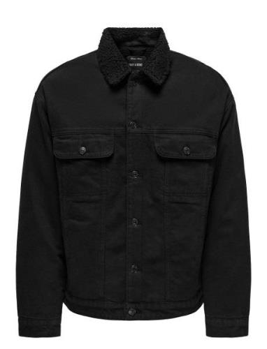 Onswilson Sherpa Blk 0971 Dnm Jacket Dongerijakke Denimjakke Black ONL...