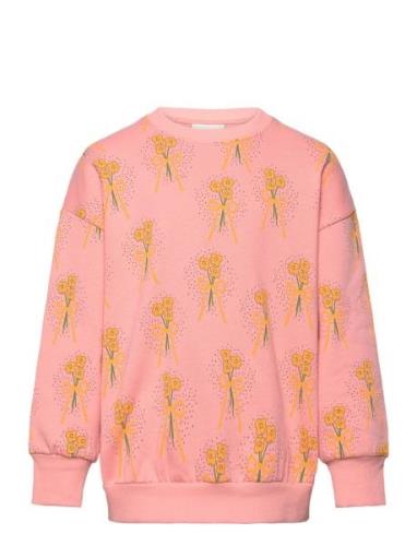 Winter Flowers Aop Sweatshirt Tops Sweat-shirts & Hoodies Sweat-shirts...