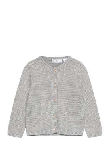 Cardigan Boba7 Tops Knitwear Cardigans Grey Mango