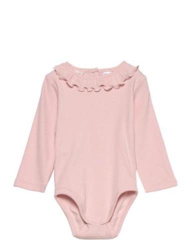 Body Maria Bodies Long-sleeved Pink Mango