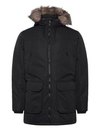 Jjeconstruct Faux Fur Parka Sn Parkas Jakke Black Jack & J S