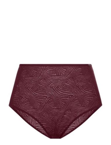 Ximena Brief Lingerie Panties High Waisted Panties Burgundy Dorina