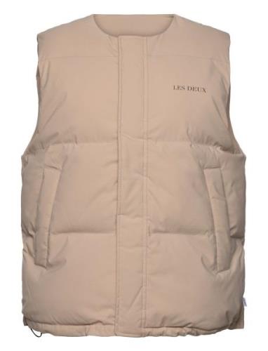 Montreal Puffer Vest Vest Beige Les Deux