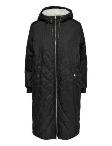 Onlnewsandy Quilt Coat Cc Otw Fôret Kåpe Black ONLY