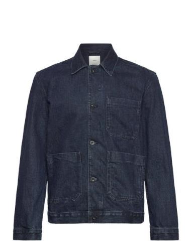 Pocketed Denim Jacket Dongerijakke Denimjakke Navy Mango