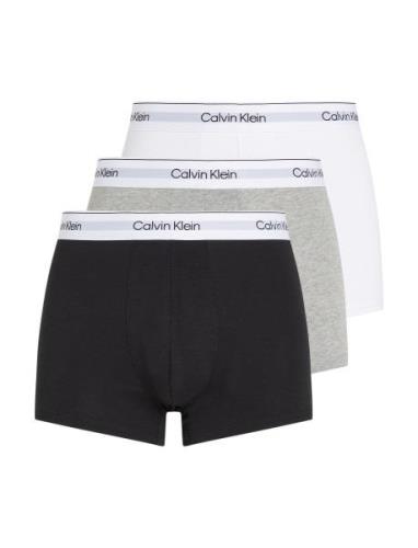 Trunk 3Pk Boksershorts Grey Calvin Klein