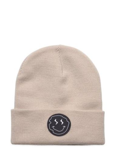 Smiley Beanie Accessories Headwear Beanies Beige Pica Pica