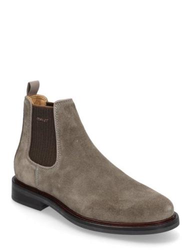 St Fairkon Chelsea Boot Støvletter Chelsea Boot Brown GANT