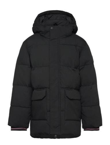 Monotype Ribstop Puffer Jacket Fôret Jakke Black Tommy Hilfiger