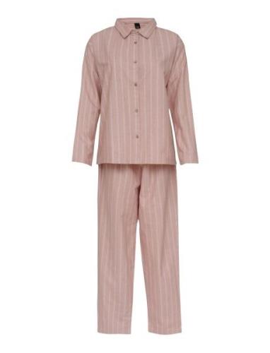 Pilen Yarndyed Flannel Pyjamas Pyjamas Pink Høie Of Scandinavia