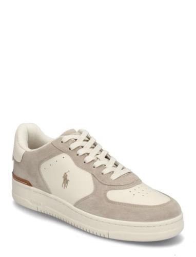 Masters Court Leather-Suede Sneaker Lave Sneakers Beige Polo Ralph Lau...