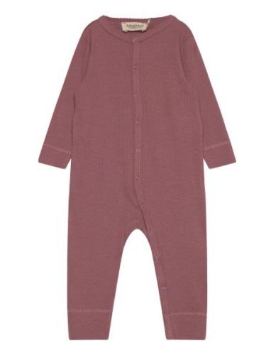 Ruka Langermet Bodysuit Burgundy MarMar Copenhagen