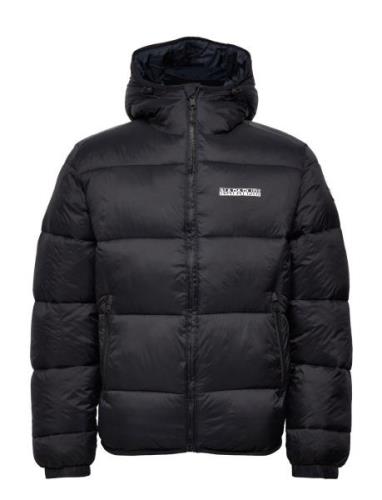 Suomi Hood Puffer Jacket Fôret Jakke Black Napapijri