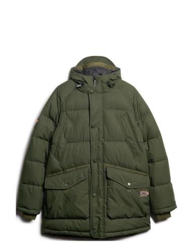 Expedition Puffer Parka Parkas Jakke Green Superdry