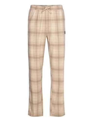 Core Flannel Pyjama Pants Joggebukser Beige Björn Borg